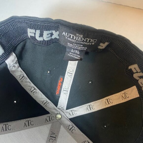 Peterbilt Hat Cap Black/Gradiant Brim Script Spell Out Logo Trucking Dad Fitted - Picture 5 of 5